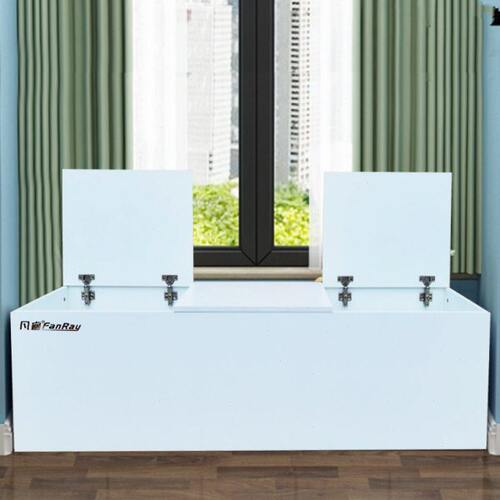 实木阳台飘窗柜地柜窗台柜被子柜上翻盖储物柜可坐床尾柜墙边矮柜