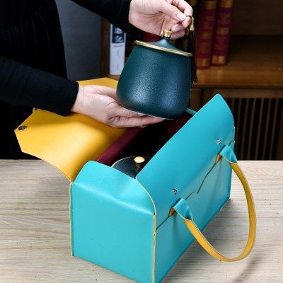 高档茶叶包装盒空礼盒陶瓷茶叶罐半斤通用布包礼品盒红茶普洱绿茶,包装,茶叶包装,淘宝优惠券,粉丝福利购,淘宝优惠卷