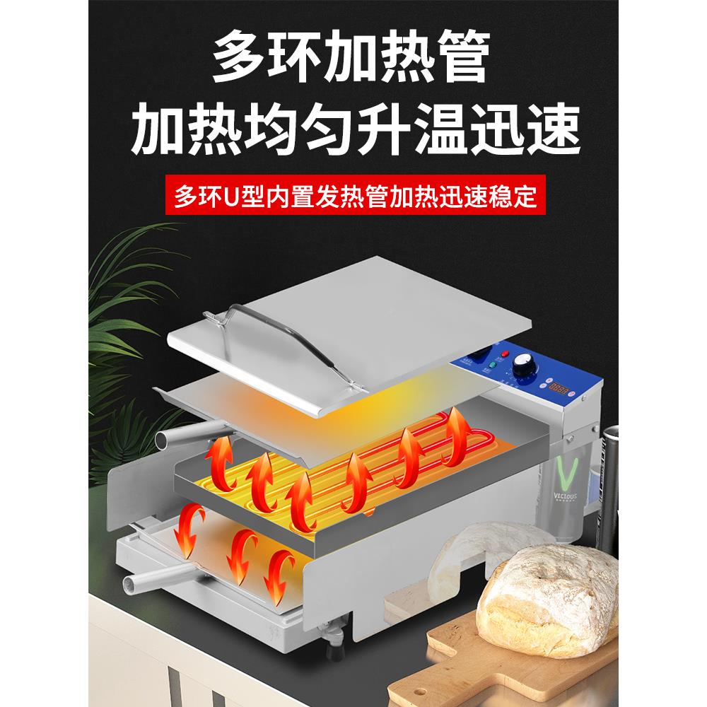 汉专堡机商212用小型自动汉小堡胚加烘热包机烤堡汉堡店用设备吃