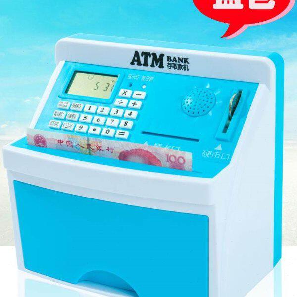 圣诞儿童节卡通存钱罐智能可爱储蓄罐密码箱大号男孩女孩新年