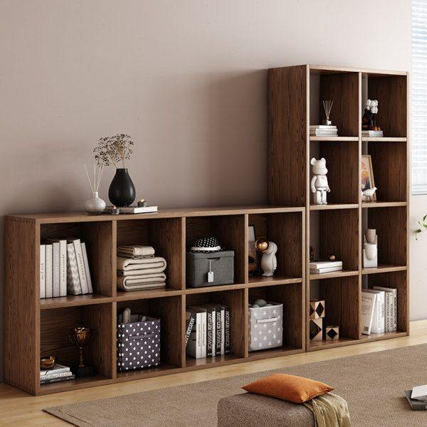 北欧实木书柜收纳置物柜客厅落地格子柜儿童自由组合书架床头矮柜,住宅家具,组合书柜,淘宝优惠券,粉丝福利购,淘宝优惠卷