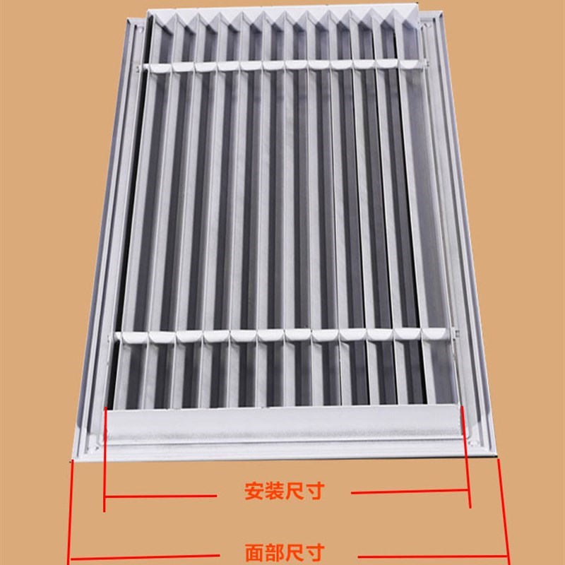速发铝合金百e叶窗通风口空调出风口外墙防雨透气百页窗排风口风