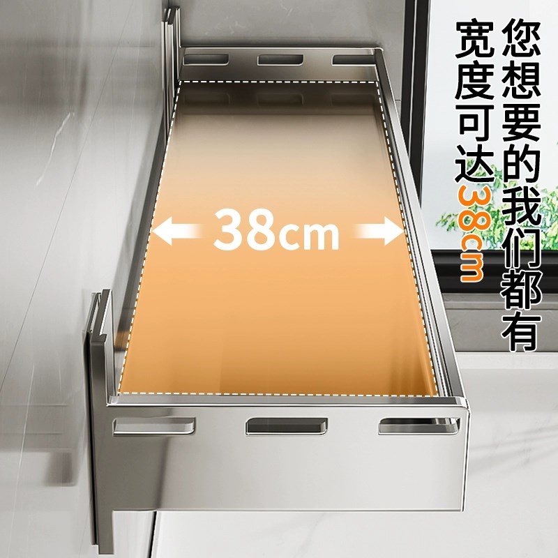 不锈钢厨房微波炉置物架壁挂式免打孔多功能悬空挂墙壁上收纳架子