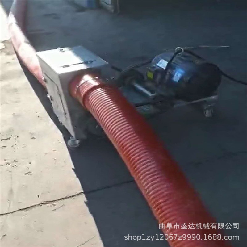 河沙运输软管上料机供应4寸6米电动弹簧蛟龙输送机弹簧吸粮机