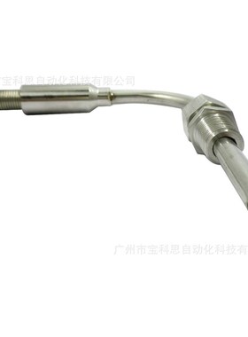 K型开口弯头式带公插头开口弯头热电偶温度传感器带黄色公插头
