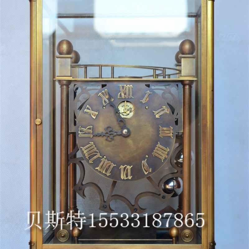 钟 古典机械 纯k铜压力钟 老式游丝摆座钟 欧式趣味座钟 仿古董