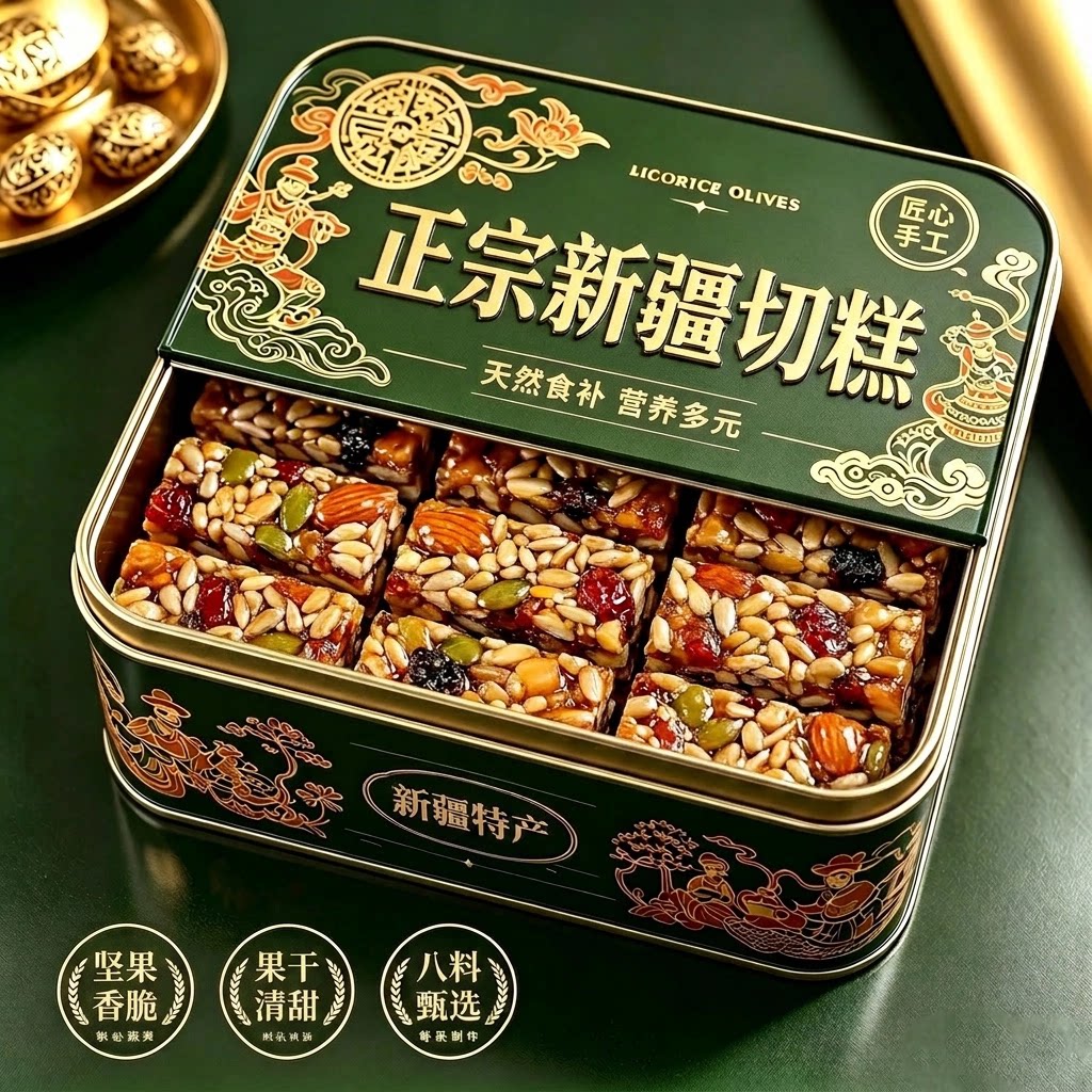正宗新疆八宝切糕传统手工特产官方旗舰店无蔗糖单独包装