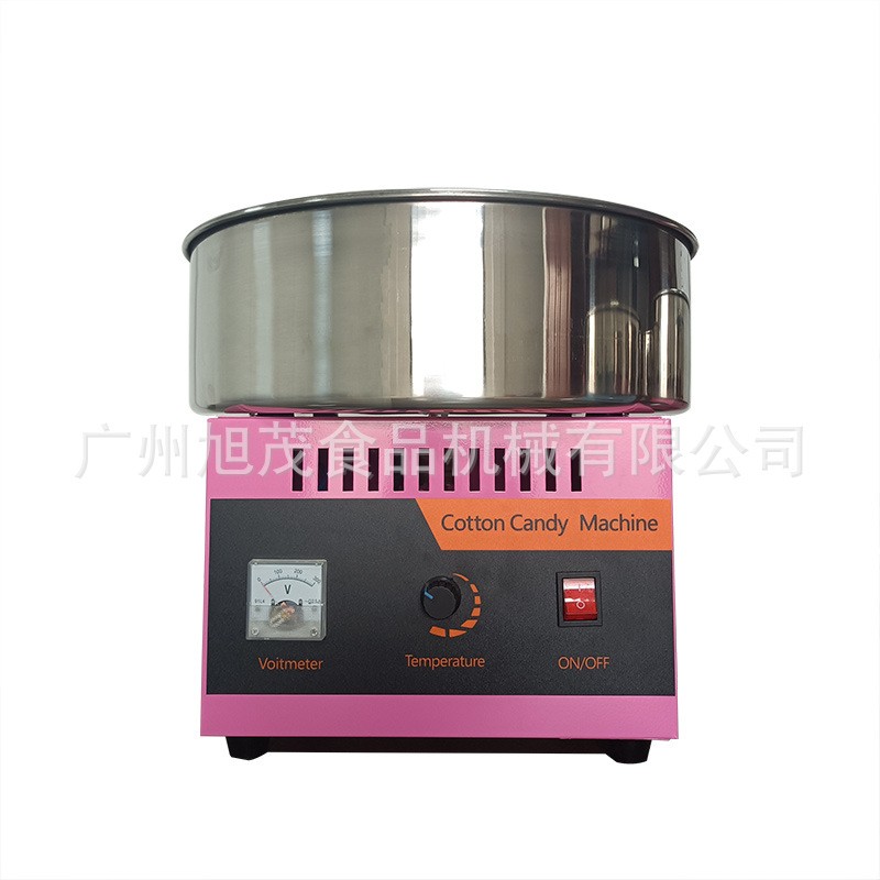 旭茂新款小型商用摆摊台式电动全自动花式不锈钢棉花糖机设备厂家