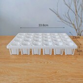 白色简约塑料多肉花盆4.6口迷你八角盆生石花寖盆框灯泡毛整理盘