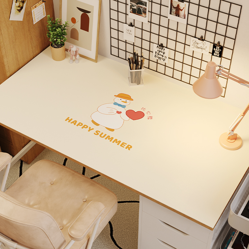 【萌趣鸭】小学生皮革书桌垫儿童学习写字台写作业桌面垫桌布防水