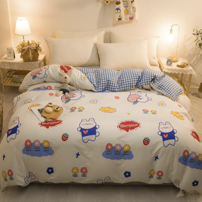 纯棉被套单件全棉被罩单人1.5米150x200被罩套1.8x2.0双人200x230