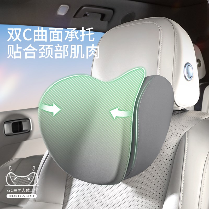 2025新款汽车头枕护颈枕车内靠枕车用车载座椅头枕腰靠套装主驾驶