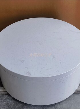 大理石底座落地装饰摆件高级定制台面展示柜水磨石石台底座增高台