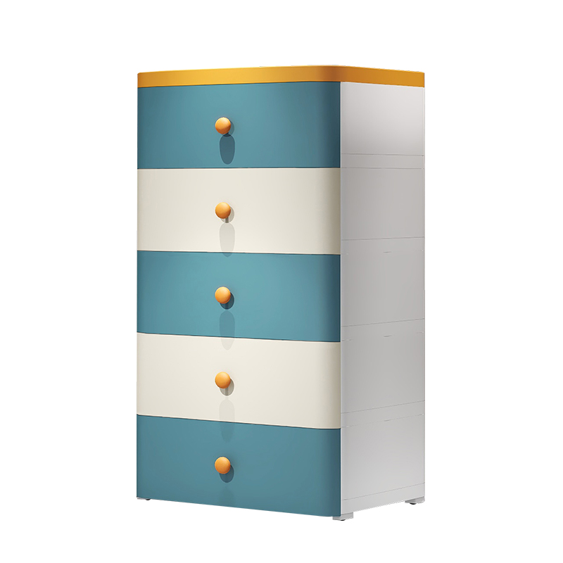 特大容量拼色收纳柜抽屉式塑料五斗柜家用客厅储物柜床头置物柜子
