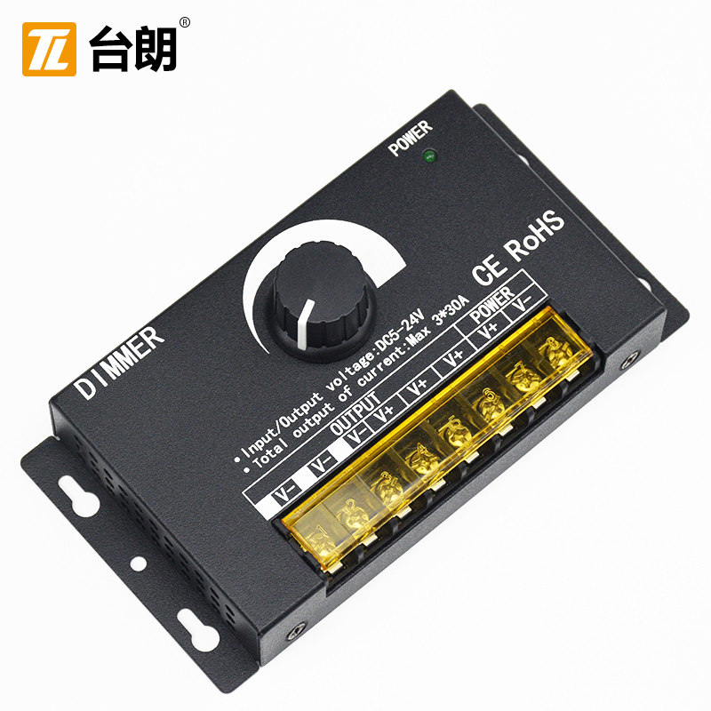 LED调光器90A大功率5V12V24V控制器灯带灯条灯箱1000W调节器2000W