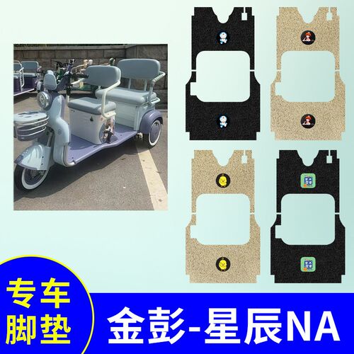 金彭星辰-NA专用三轮车脚垫电动三轮车防水防滑踏板垫丝圈脚踩垫