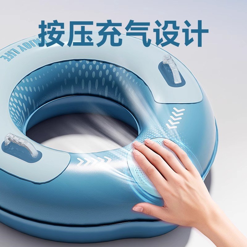 游泳圈儿童成人腋下加厚充气加大男女救生圈夏圈大人便携游泳装备