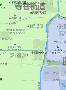 海陵区地图1.15m泰州市家用折叠高清办公室书T房装饰画墙贴包邮