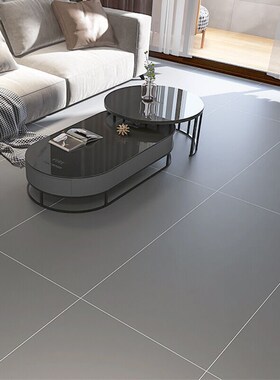 现代简约纯黑白灰色瓷砖600X1200客厅卧室餐厅哑光仿古砖阳台地砖