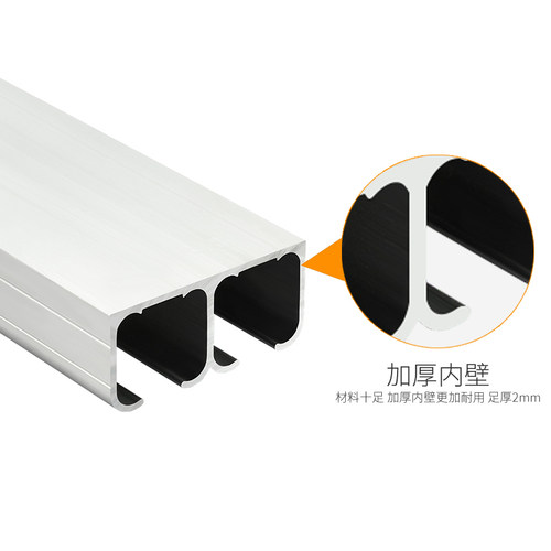 实木吊门双排吊轨阳台玻璃门折叠推拉门吊轮移门导轨滑轮滑轨滑道