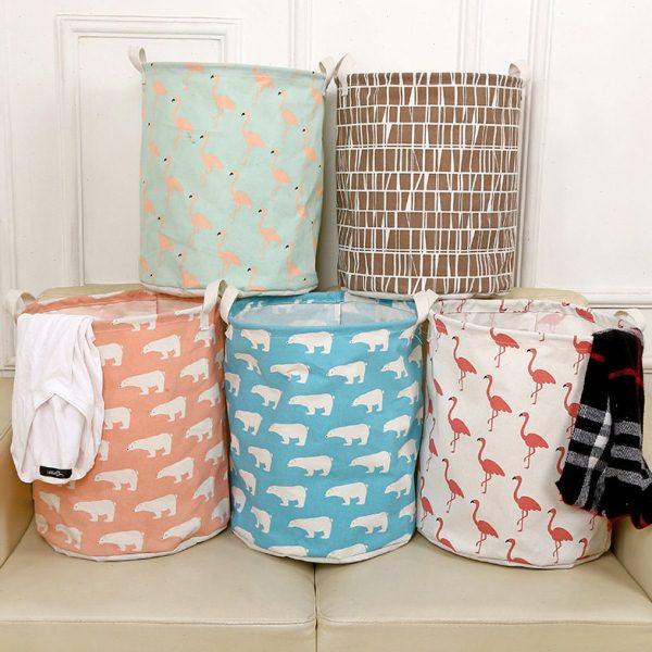 居家布艺 防水棉麻脏衣篮可折叠衣物杂物收纳桶家居脏衣篓 大圆桶,收纳整理,脏衣篮,淘宝优惠券,粉丝福利购,淘宝优惠卷