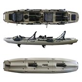 新款 拼接皮划艇路亚钓鱼艇拼接船脚踩踏动力艇可拆分卡亚克路亚船