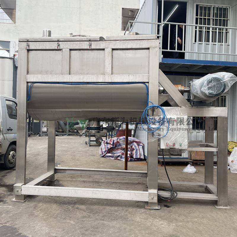 东莞厂家食品化工卧式搅拌机颗粒粉末混合设备干粉烘干拌料机