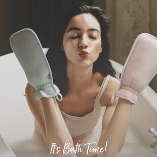 KRRAMEL搓澡巾家用搓泥神器女士专用洗澡巾搓背神器强力搓泥无痛