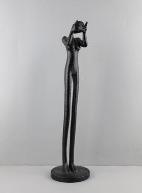 北欧创意抽象艺术人物雕塑树脂摆件客厅卧室玄关酒店软装家居饰品