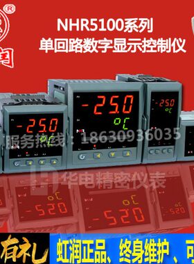 虹润仪表NHR-5100A B C D E F H L M K单回路数字光柱显示控制仪