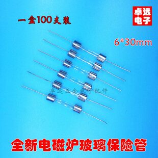 带引线脚保险丝管 6*30mm 15A 250V 电磁炉带线保险管15A