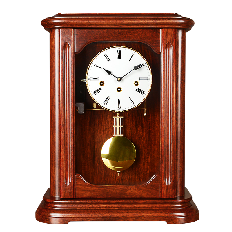 汉时钟表座钟f客厅大号摆钟中堂茶几桌面机械复古赫姆勒新台钟HD5