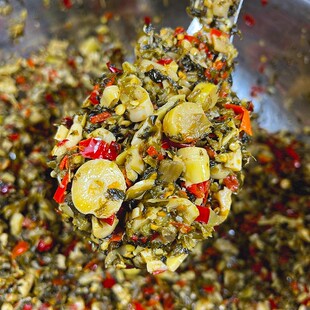 江西特产酸菜炒竹笋开味即食下饭菜脆爽小竹笋咸菜炒笋丁开胃拌面