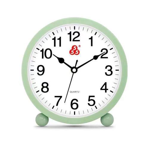 上海三五牌摆挂两用钟表现代简约卧室静音石英钟客厅台式座钟