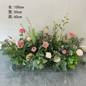 QD4D夏季 饰路引 婚礼庆小清新森系花排户外布置橱窗餐厅舞台装