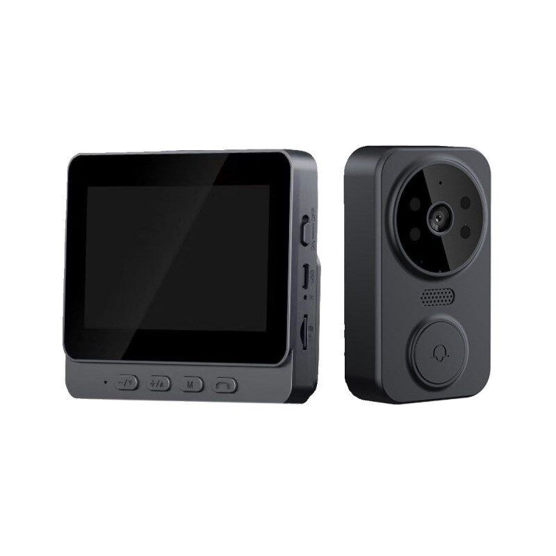 免打孔无线可视门铃家用智能显示屏带双向对讲监控无需网络布线