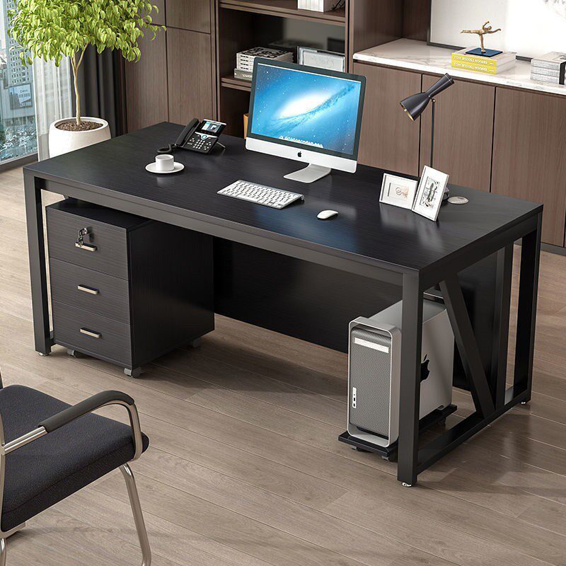 现代简约职员桌老板桌办公桌子财务桌电脑桌加厚加宽办公桌双人