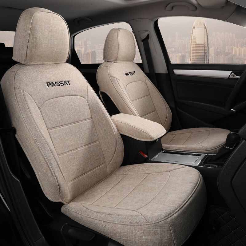 可订大众帕萨特亚麻专车汽车坐垫四季全包围五座轿车内饰座套