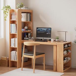 实木可伸缩转角书桌架一体办台公电桌卧脑A005 室中学生书写字组