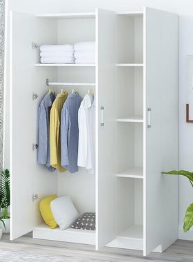 衣柜简现代经型装OLS实木板式组租房济宿舍简易单人双人家用约小