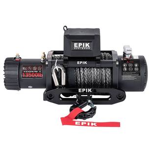 13500磅车载电动绞盘 越野脱困钢丝尼龙绞绳可选汽车绞盘小吊机