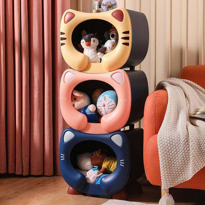 .童儿玩具纳收架置物架宝宝整箱多层大ETY容理量家用幼儿园储物柜