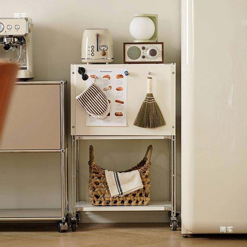 扫地机器人上方置物架云鲸石头科沃斯收纳柜移动边几猫砂盆置物架