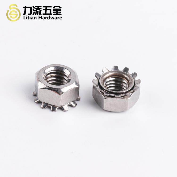 帽菊花垫一体化螺外母MAGA-102齿垫组合美公英制花不锈钢齿3K04细