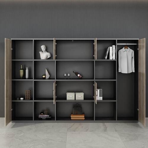 柜文SG-12件木质约简现代案柜资料柜储物柜书柜玻璃带锁档办公室