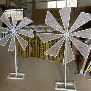 风车婚庆道引灯新款电动旋转中式婚礼婚路直播间背具景庆装SLL饰