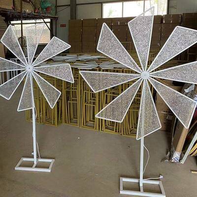 风车婚庆道引灯新款电动旋转中式婚礼婚路直播间背具景庆装SLL饰