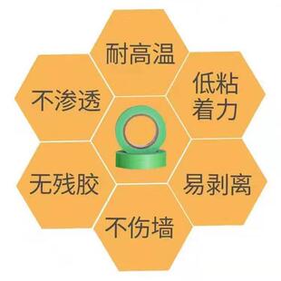 艺术漆弱美纹纸纸和胶带不易伤底ZDB粘漆低粘性和纸硅纸藻泥胶带