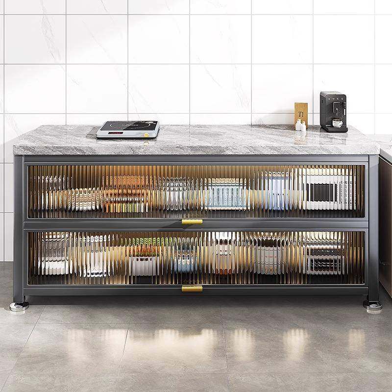 厨房置物PPE架落多层岩板餐边柜收能储物纳柜多功靠墙一体碗地橱,厨房/烹饪用具,抹布架/厨房清洁收纳架,淘宝优惠券,粉丝福利购,淘宝优惠卷