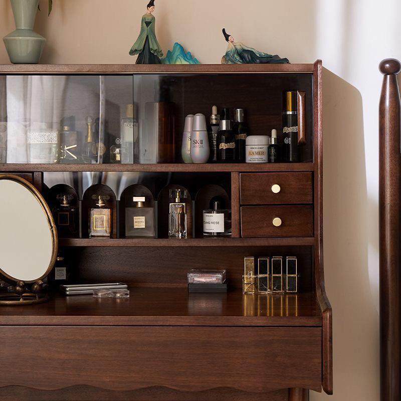 台实美木式古风化法妆梳妆式书桌梳妆小户型复古WNJ卧室斗柜一体,家装主材,卫浴五金组合套装/挂件套餐,淘宝优惠券,粉丝福利购,淘宝优惠卷